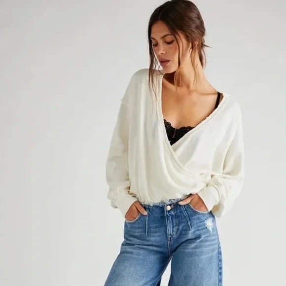 Free People Anyway Tee in Gardenia NWT - Picture 3 of 8